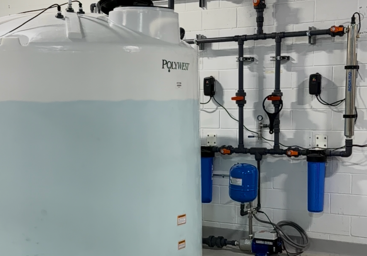 Natural Purity Commercial Installation -holding tank